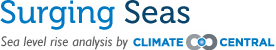 Surging Seas: sea level rise analysis by Climate Central
